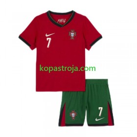 Billiga Fotbollströjor Portugal Cristiano Ronaldo 7 Barn Hemma tröja EM 2024 Kortärmad